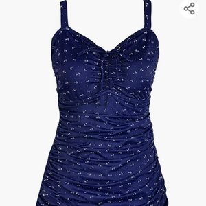 Navy Anchor Swimdress Size 18W
